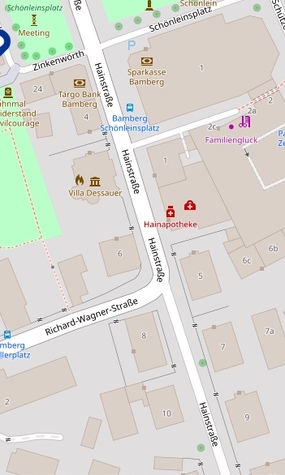 Ecke Hainstraße/Richard-Wagner-Straße